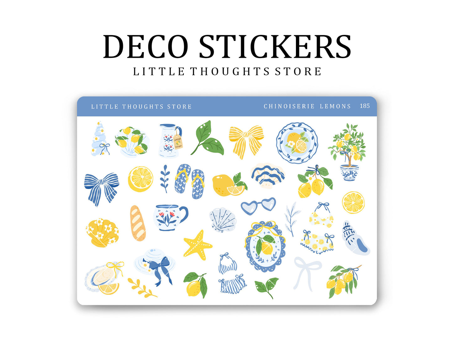 Chinoiserie Lemons Deco Stickers