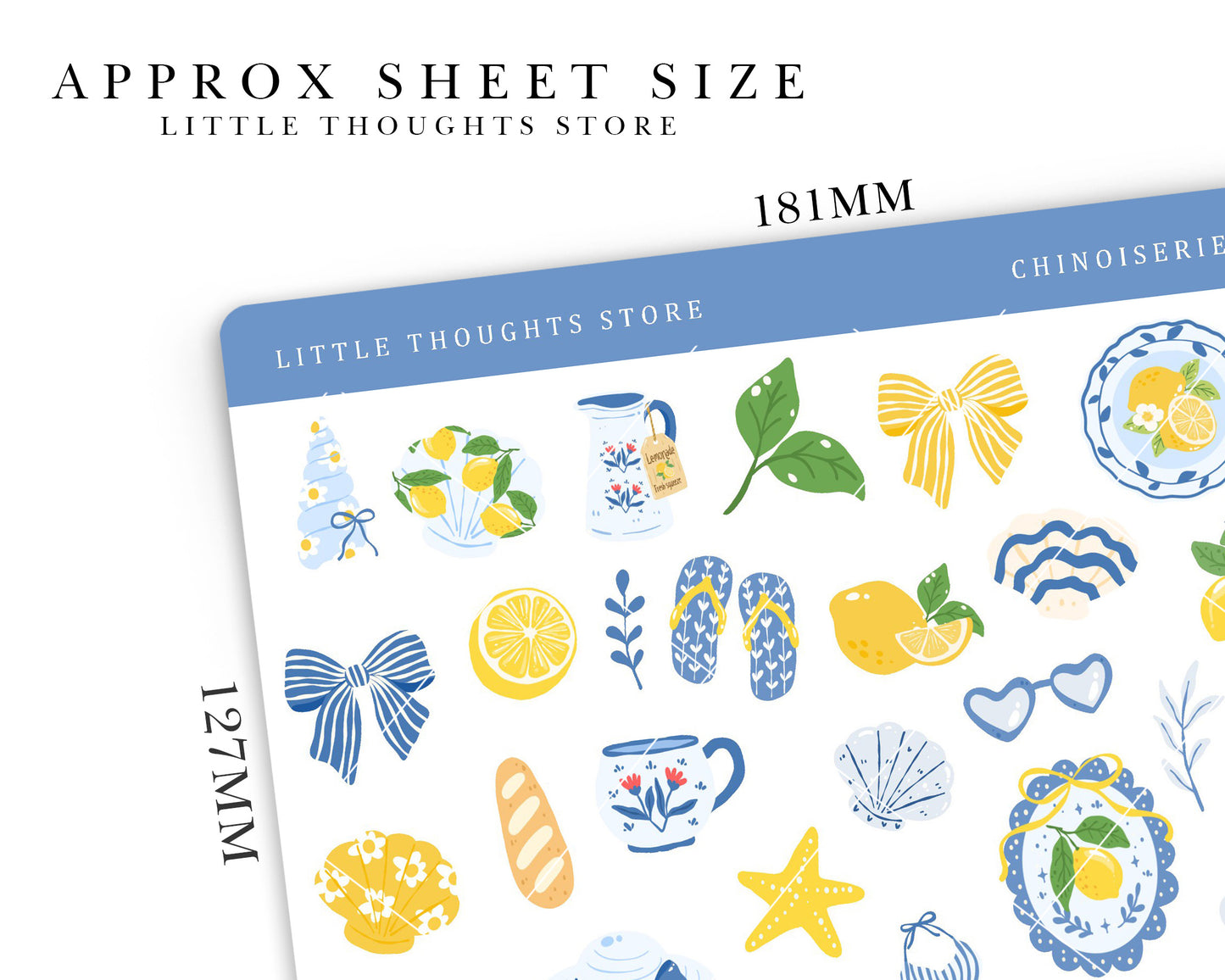 Chinoiserie Lemons Deco Stickers