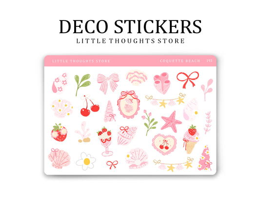 Coquette Beach Deco Stickers
