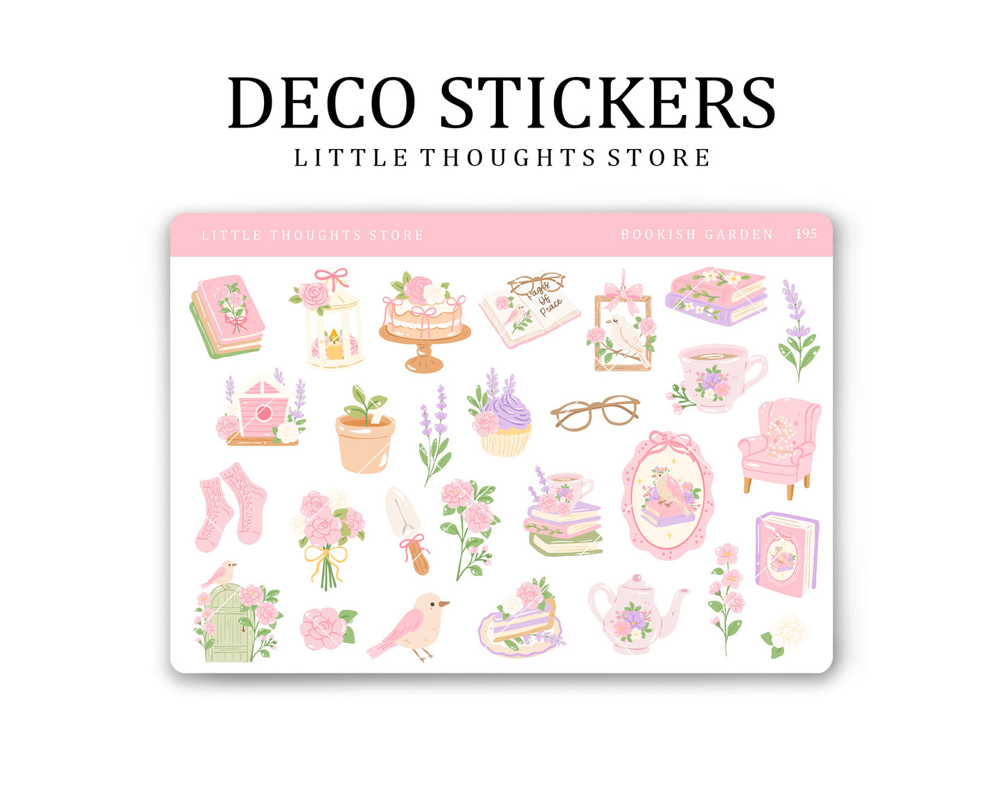Bookish Garden Deco Stickers