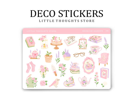 Bookish Garden Deco Stickers