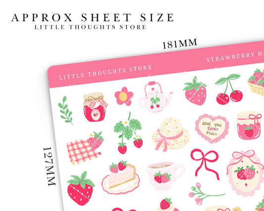 Strawberry Harvest Deco Stickers