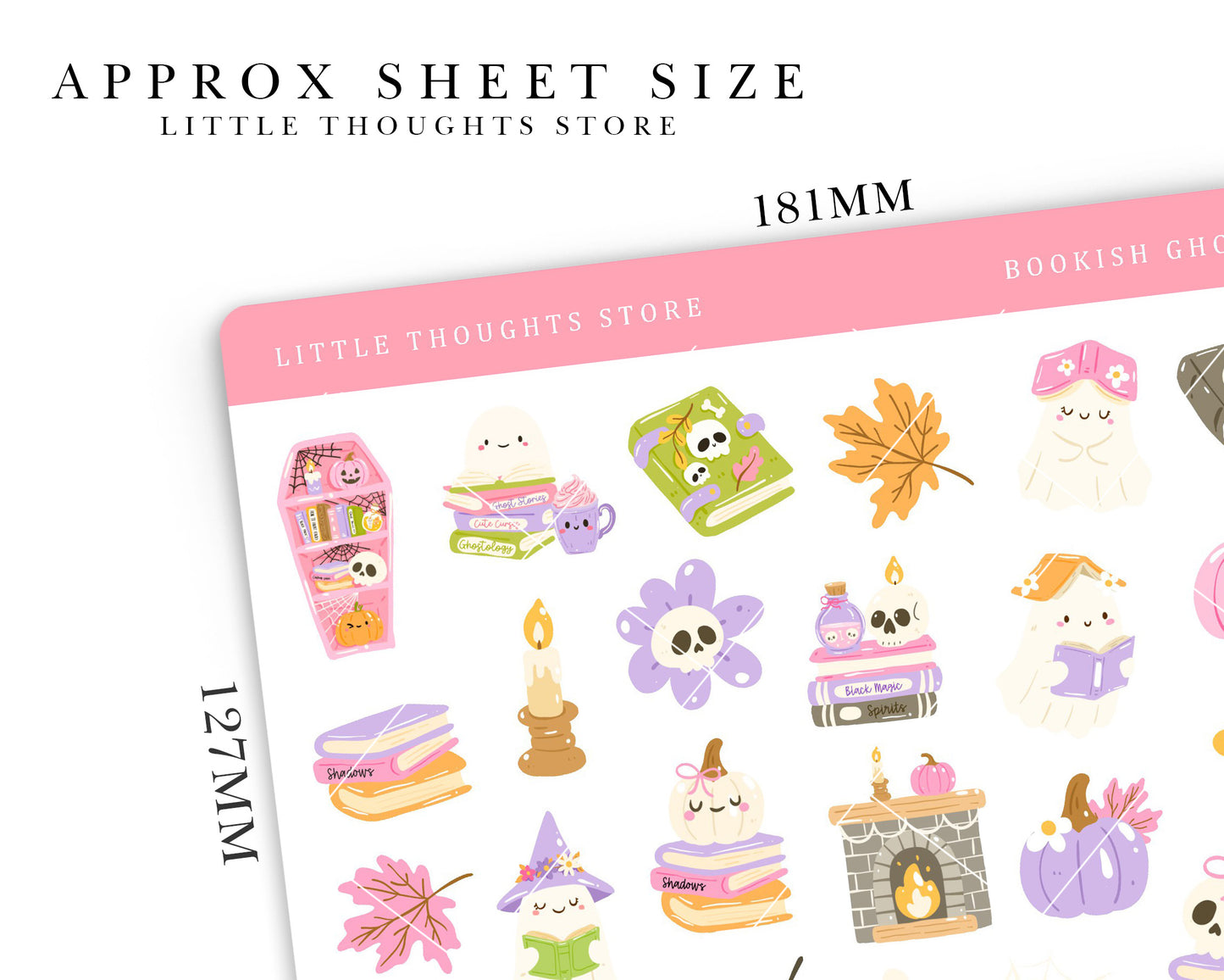 Bookish Ghosts Deco Stickers