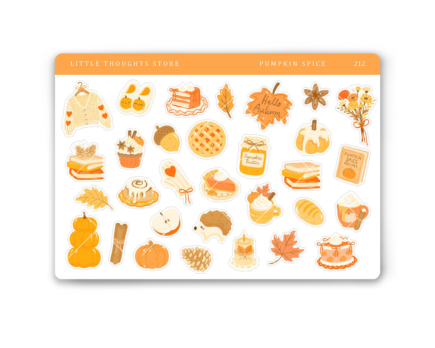 Pumpkin Spice Deco Stickers