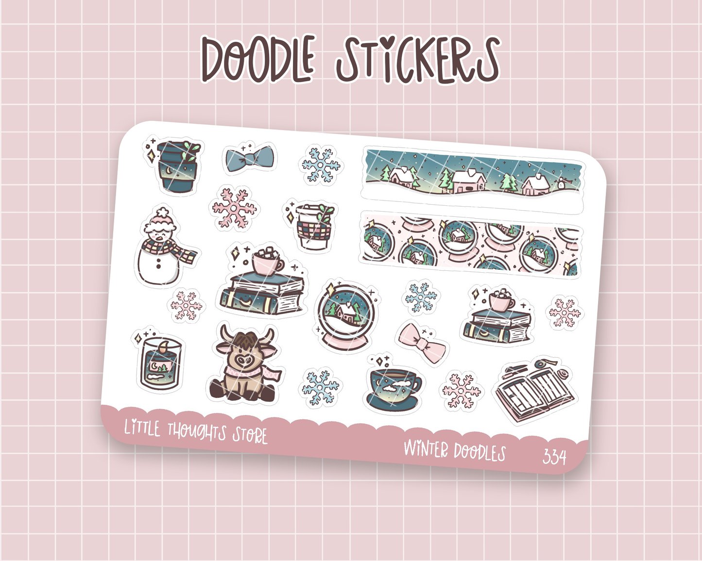 Winter Doodle Stickers
