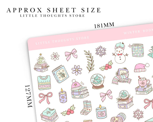 Winter Bookish Deco Stickers