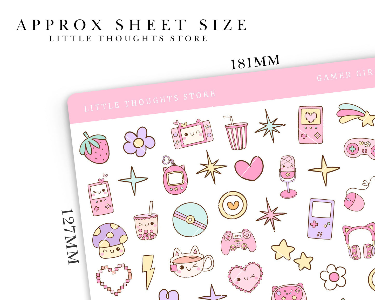 Gamer Girl Deco Stickers