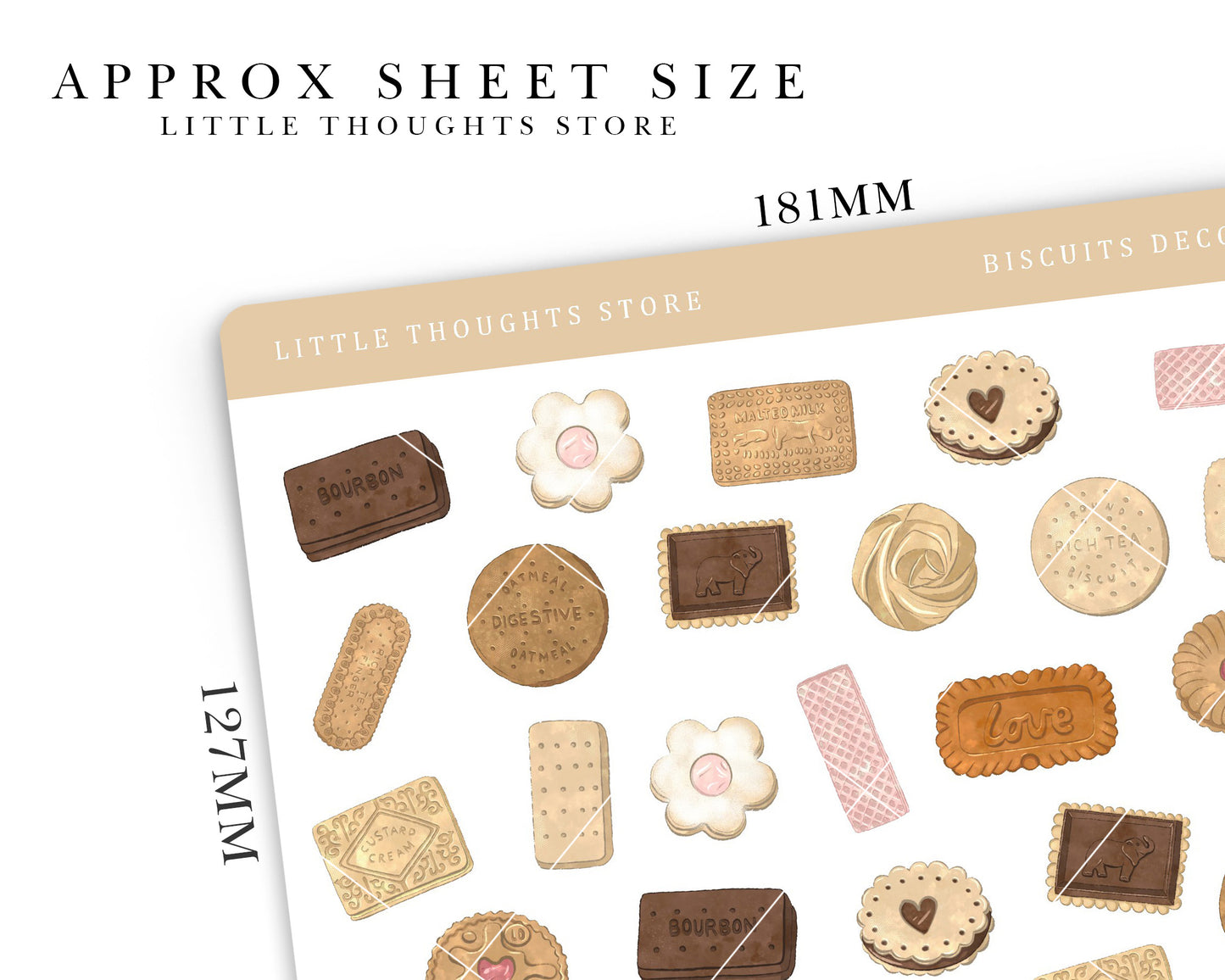 Biscuits Deco Stickers