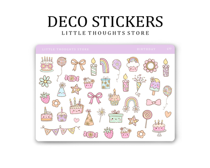 Birthday Deco Stickers
