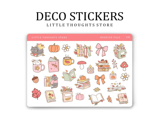 Bookish Fall Deco Stickers