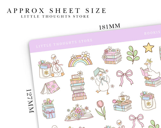 Bookish Goose Deco Stickers