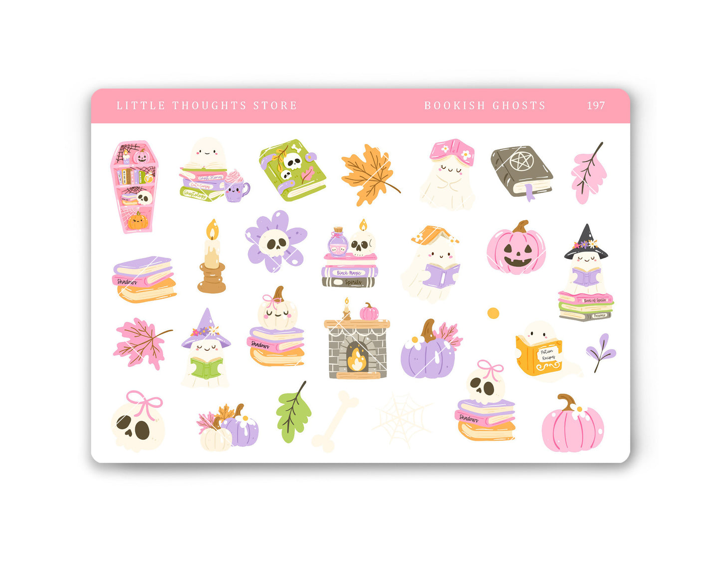 Bookish Ghosts Deco Stickers