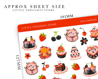 Halloween Cake Deco Stickers