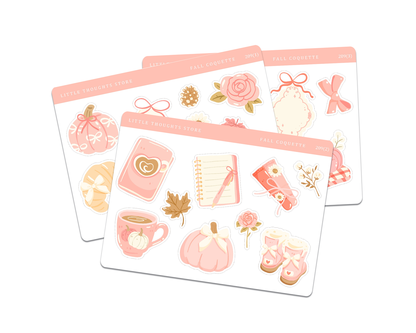 Fall Coquette Jumbo Deco Doodle Stickers