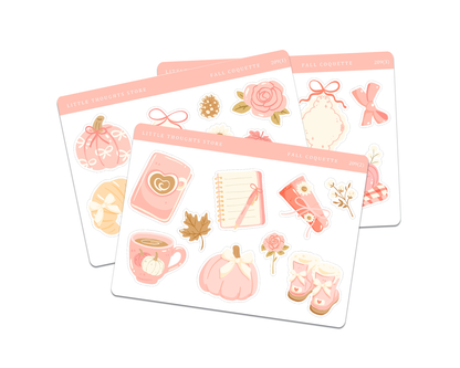 Fall Coquette Jumbo Deco Doodle Stickers