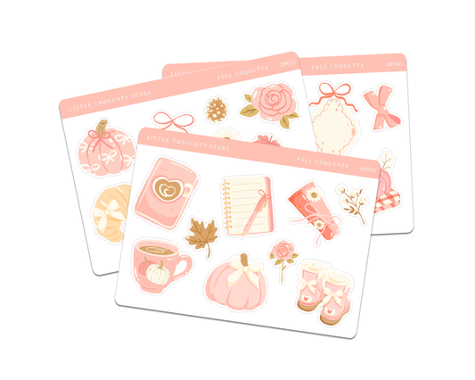 Fall Coquette Jumbo Deco Doodle Stickers