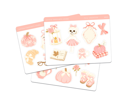 Fall Coquette Jumbo Deco Doodle Stickers
