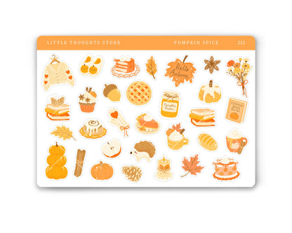 Pumpkin Spice Deco Stickers
