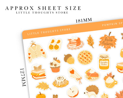 Pumpkin Spice Deco Stickers