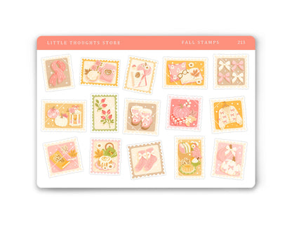 Fall Stamps Deco Stickers