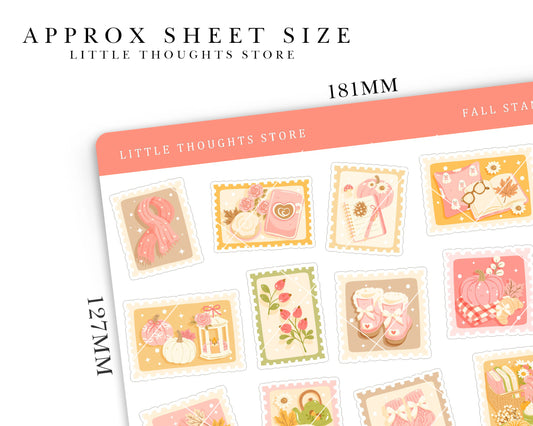 Fall Stamps Deco Stickers