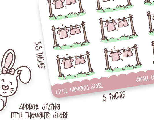 Washing Line Doodle Stickers