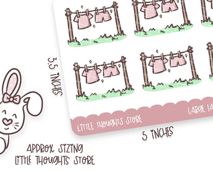 Washing Line Doodle Stickers