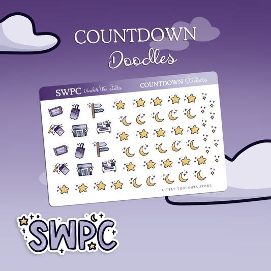 SWPC Countdown Doodle Only Stickers