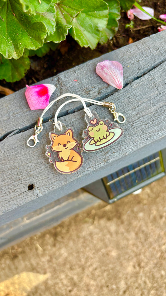Frog and Fox Planner/Phone Charm