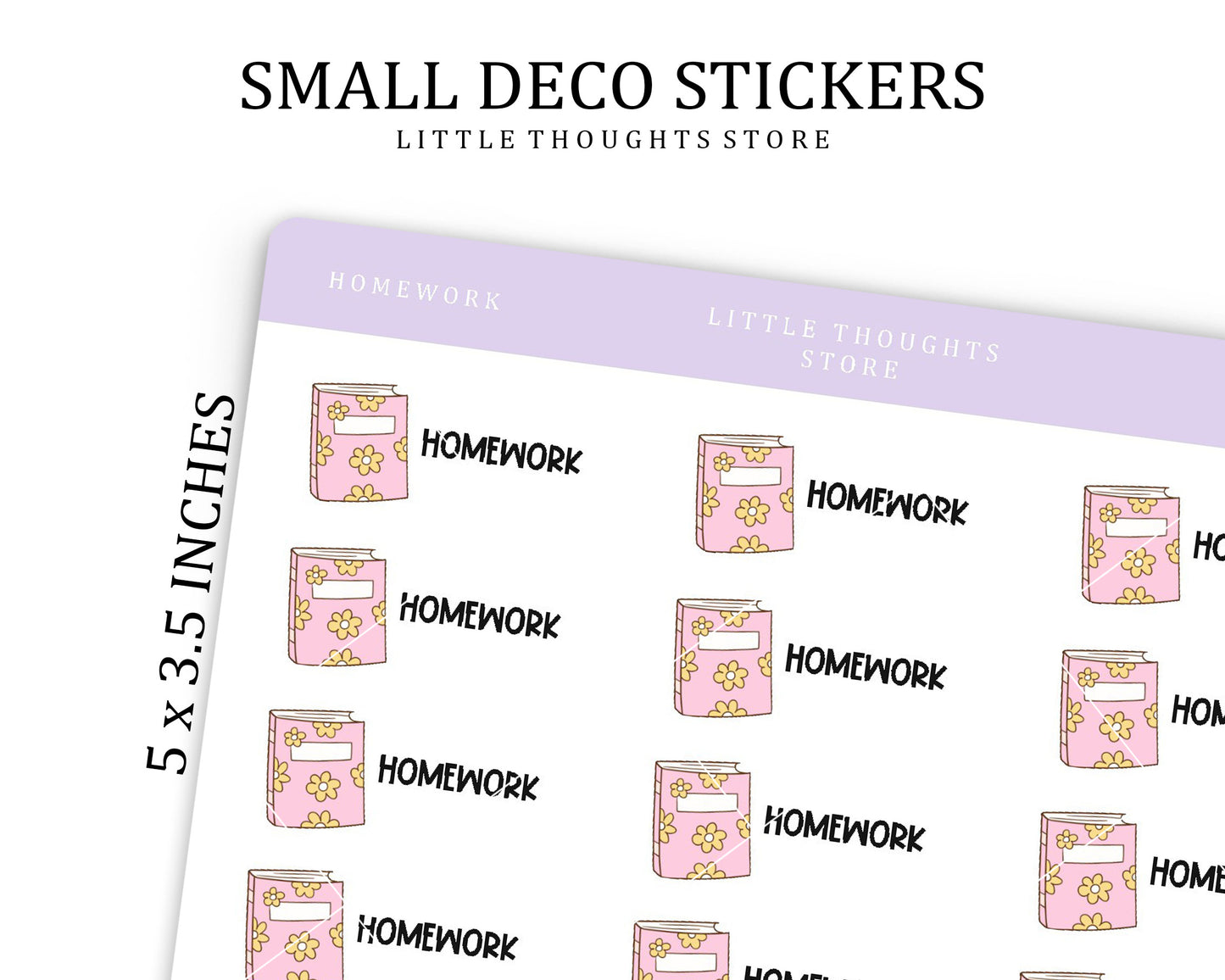 Homework Script Stickers