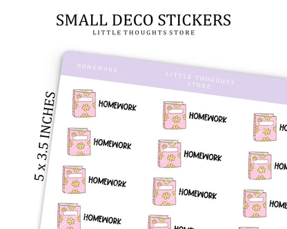 Homework Script Stickers