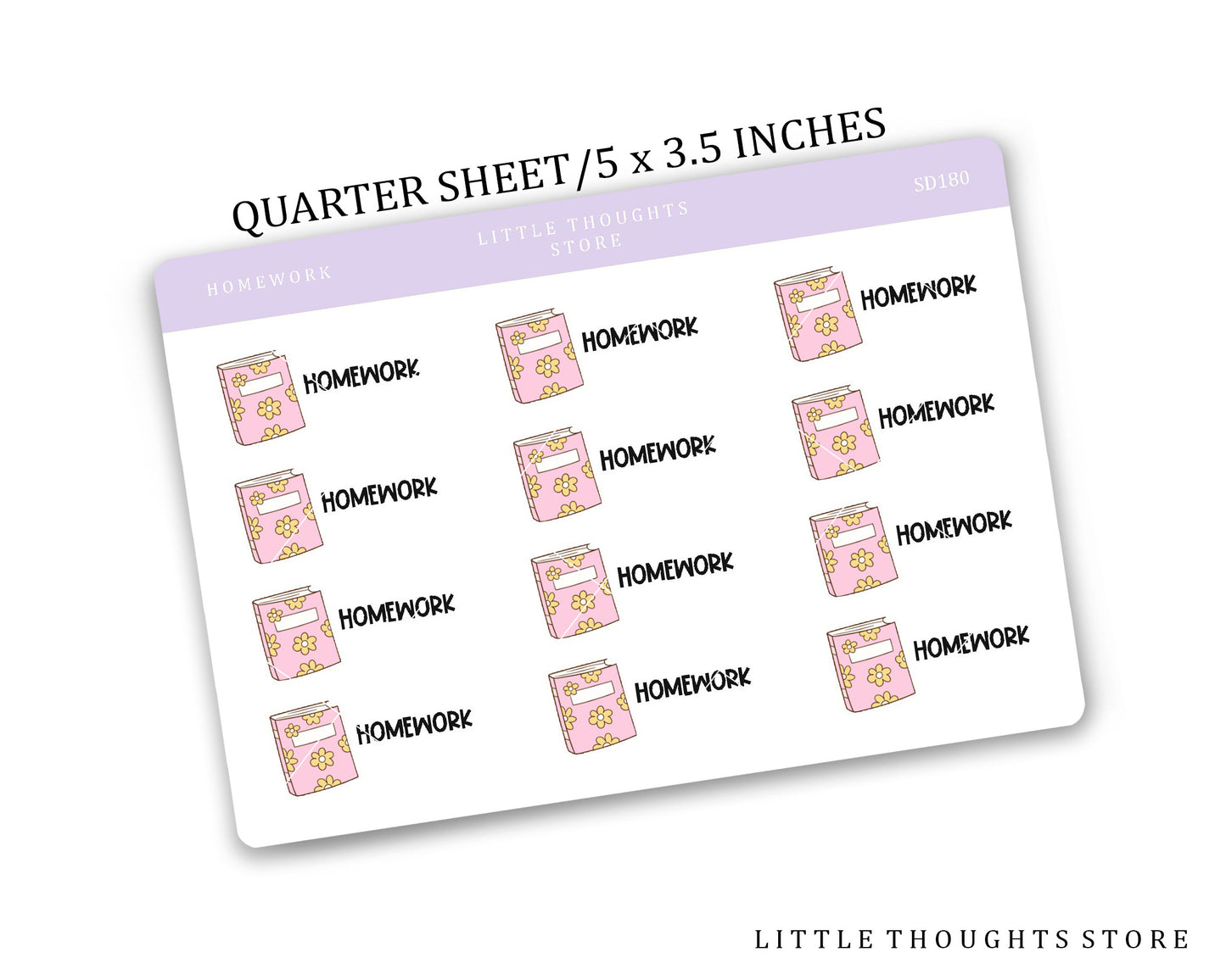 Homework Script Stickers