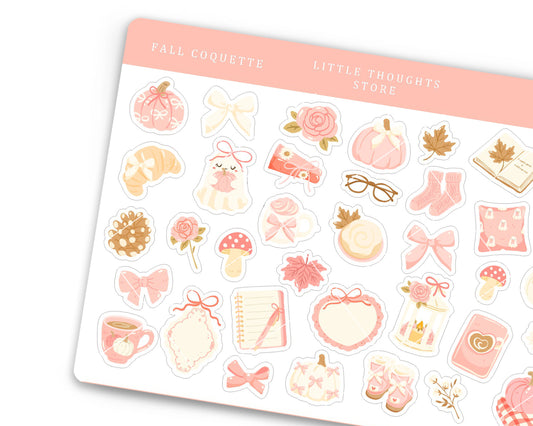 Fall Coquette Deco Stickers