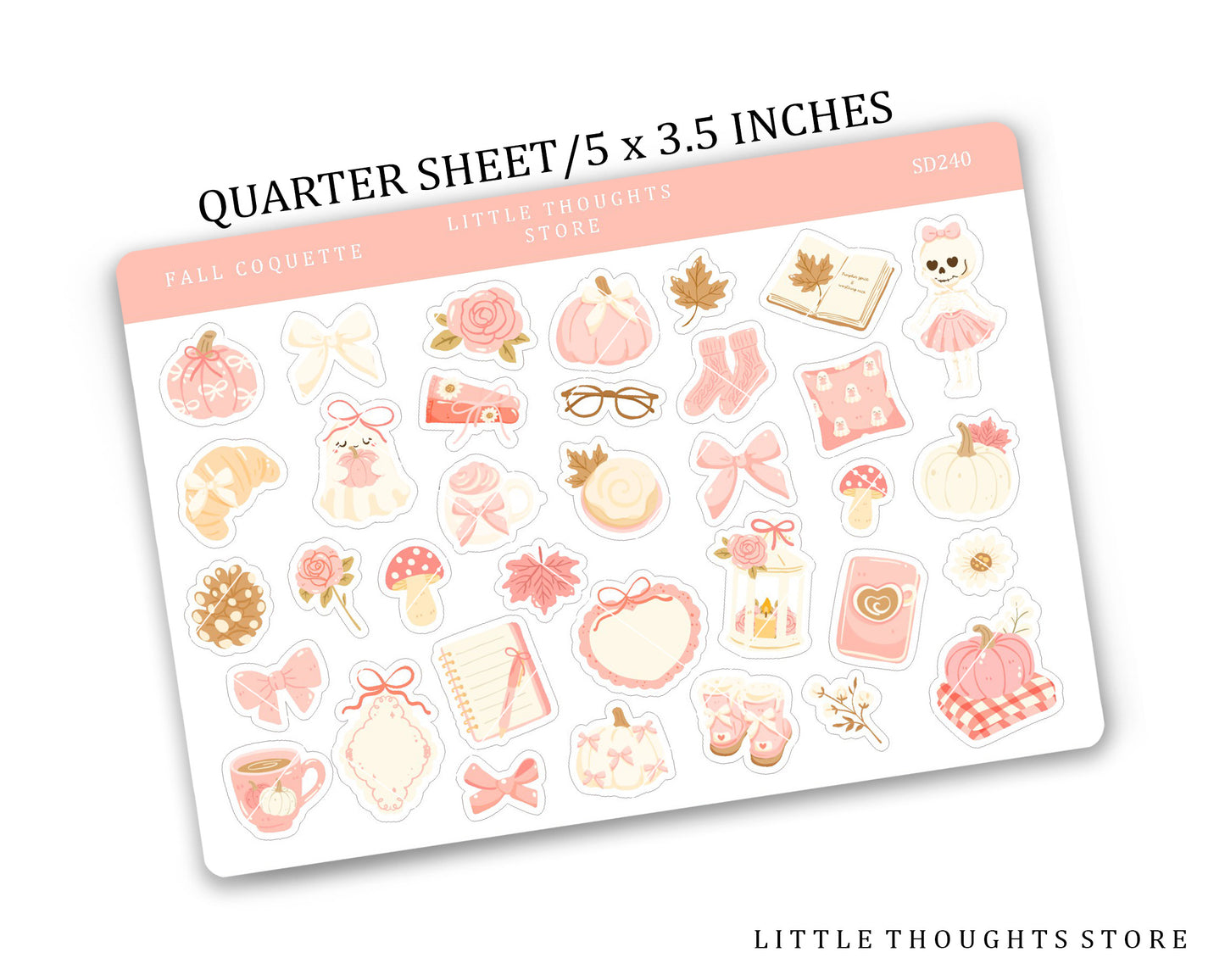 Fall Coquette Deco Stickers