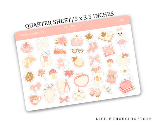 Fall Coquette Deco Stickers