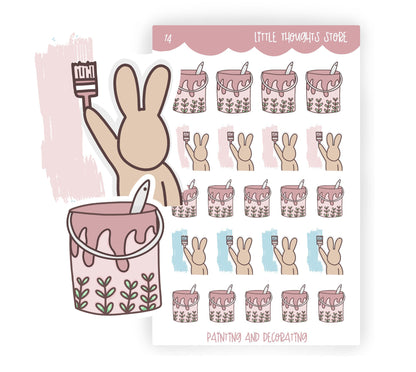 Painting and Decorating Doodle Stickers